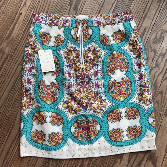 Lucy & Laurel Skirt Linen Size 2 NWT - Picture 2 of 8